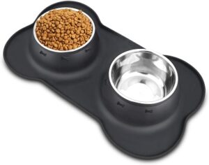 AsFrost Dog Food Bowls Stainless Steel Pet Bowls