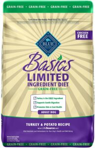 Blue Buffalo Basics Limited Ingredient Diet, Grain Free Natural Adult Dry Dog Food