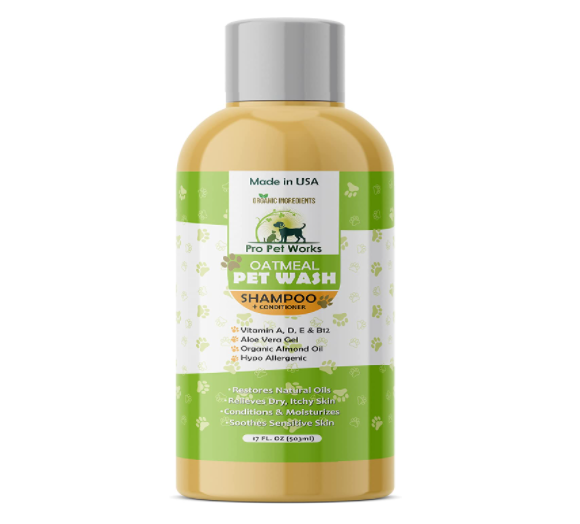 Pro Pet Works Natural Oatmeal Dog Shampoo + Conditioner Dogs